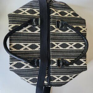 Mossimo Supply Co. Boho Duffel Bag Black and White Tribal Design